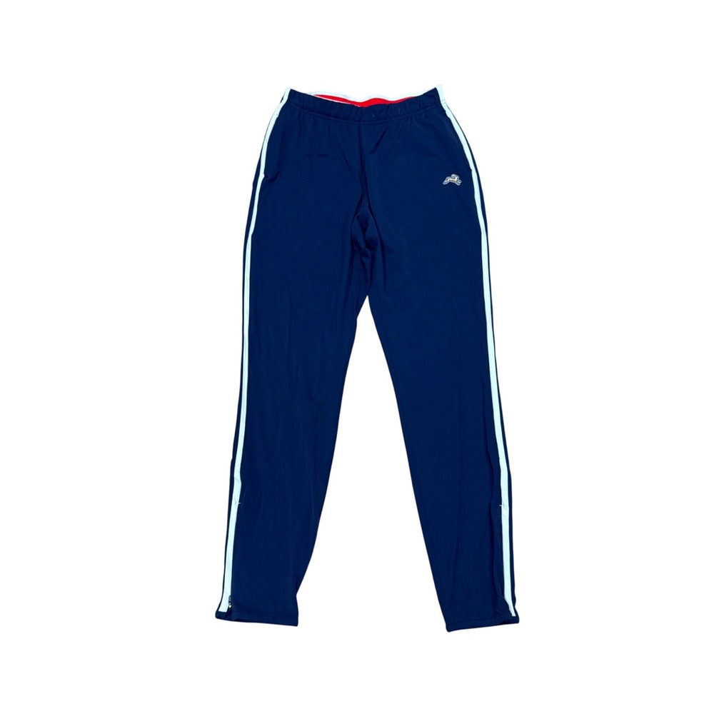 Tracksmith Womens Session Track Pants Navy Blue White Stripe Running Small S